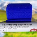 Durchlaufimpulsgenerator vor unscharfer Naturkulisse